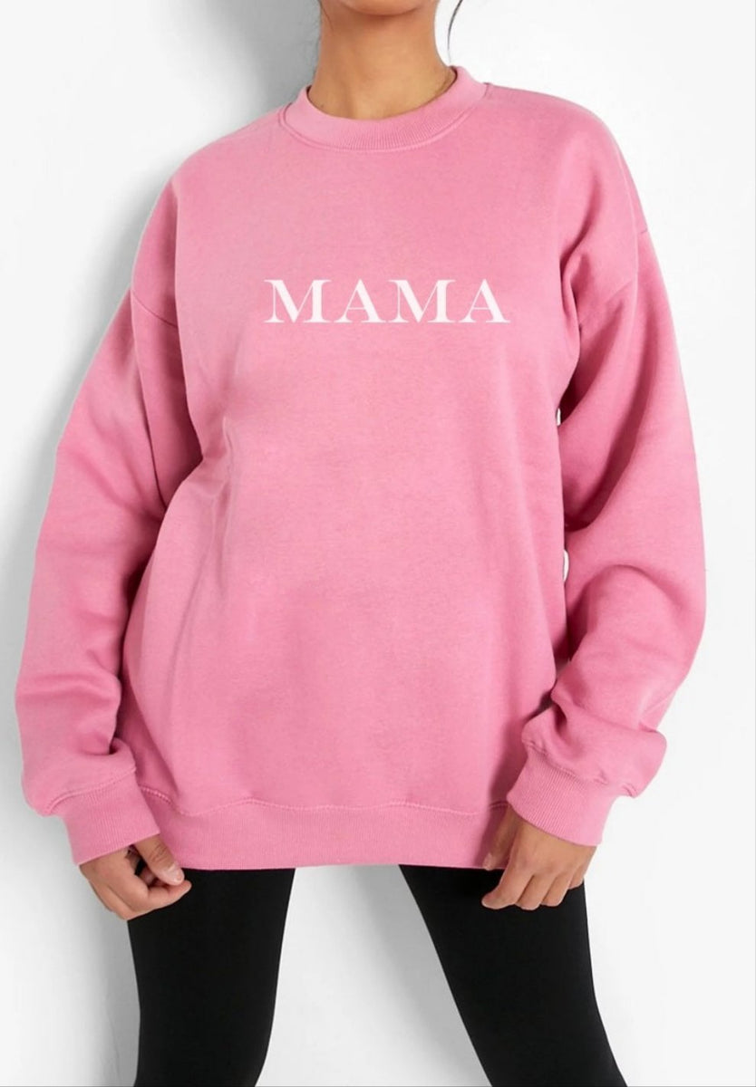 Mama sweatshirt outlet pink