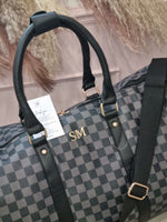 MONOGRAM CHECKED HOLDALL BAG