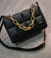 Embossed Chain Crossbody bag