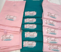 CUSTOM LOGO WORKWEAR-BABY PINK/GREEN