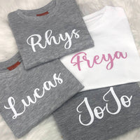 PERSONALISED NAME T-SHIRT