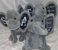 PERSONALISED ELEPHANT SOFT TOY (27CM)